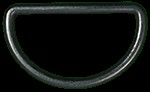 D-ring 30 mm metaal, in Zwart